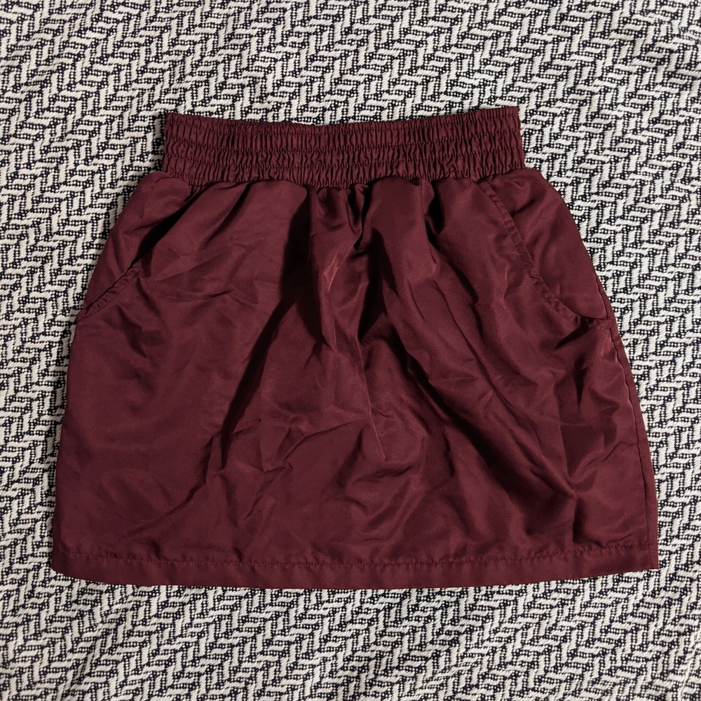 American Apparel elastic waist skirt with pockets - size S